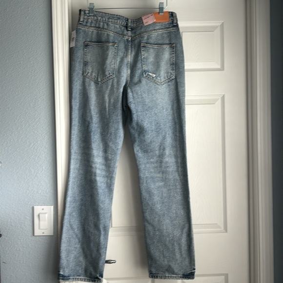 Avec Les Filles High Rise destructed wash Straight Fit Jean Nwt/size 30 - Picture 7 of 9